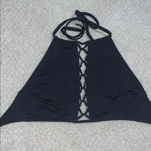 PINK halter swim top